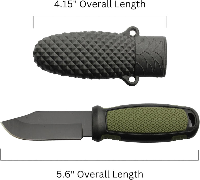 Load image into Gallery viewer, RPG 5.6” Mini Neck Knife with Sheath | Fixed Blade EDC Pocket Knife for Camping, Hiking &amp; Survival | Lightweight Stainless Steel Outdoor Utility Knife
