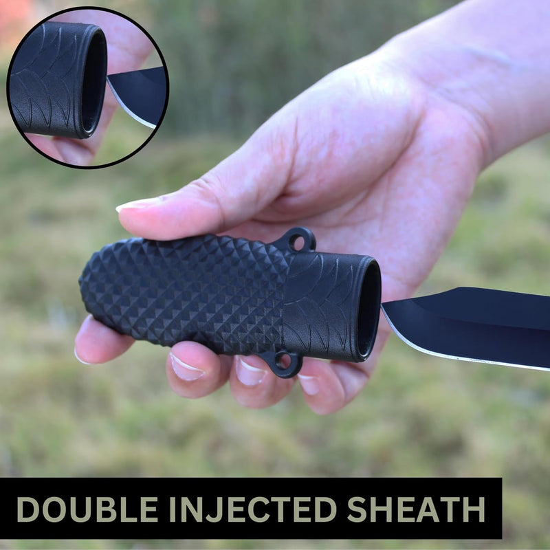 Load image into Gallery viewer, RPG 5.6” Mini Neck Knife with Sheath | Fixed Blade EDC Pocket Knife for Camping, Hiking &amp; Survival | Lightweight Stainless Steel Outdoor Utility Knife
