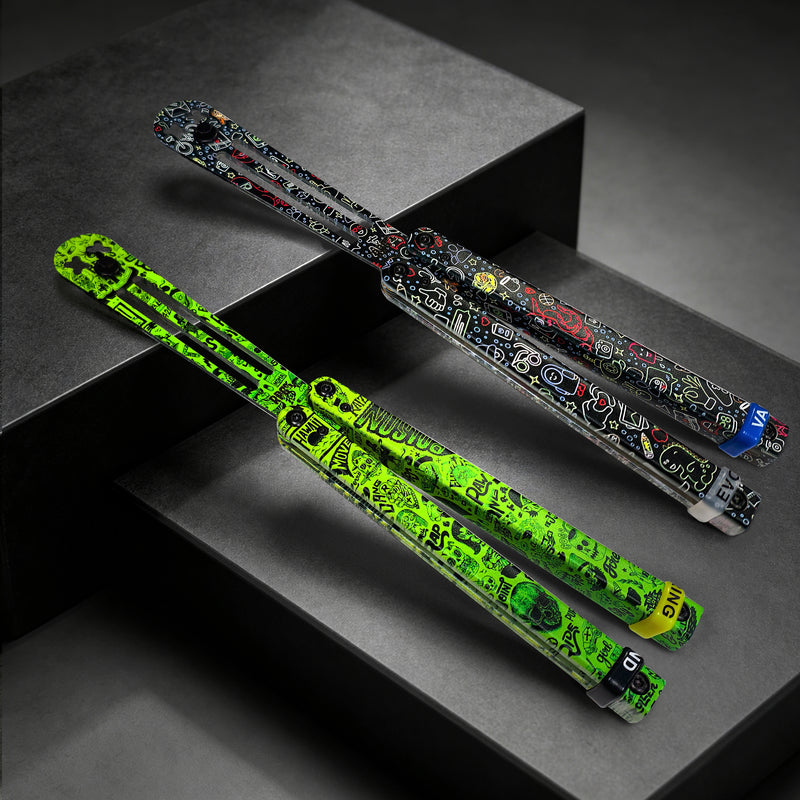 Load image into Gallery viewer, 2pcs Premium Balisong Butterfly Practice &amp; Training Tool
